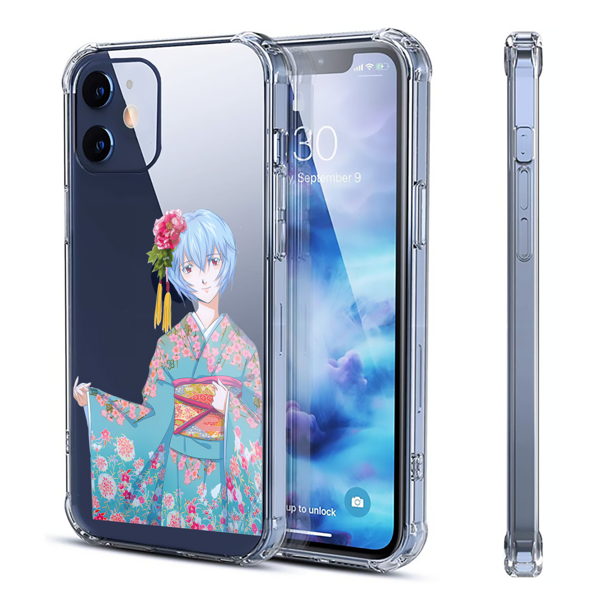（画像用） EVA 新世紀エヴァンゲリオン 【iPhone 12シリーズ対応】透明スマホケース（クリアソフトケース）